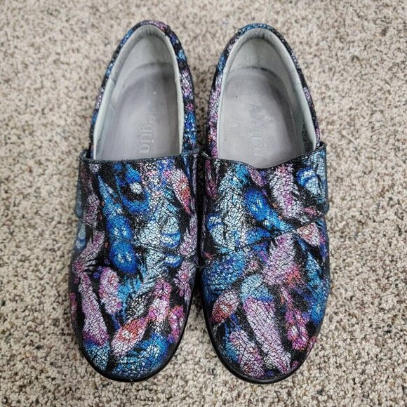 Alegria Lauryn Loafer Womens 8 - 8.5 Leather Clog Nurse Comfort Shoe Workwear - Picture 2 of 7